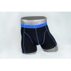 Heren boxer zwart/blauw