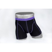 Heren boxer zwart/paars Heren boxer zwart/paars