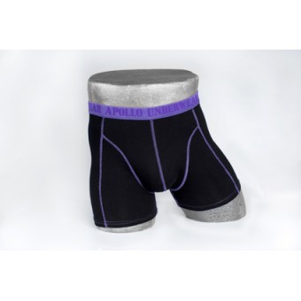 Heren boxer zwart/paars