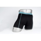 Heren boxer zwart/lichtblauw